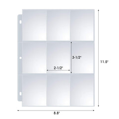 Sooez binder-ready protectors keep baseball and football cards organized and accessible.
