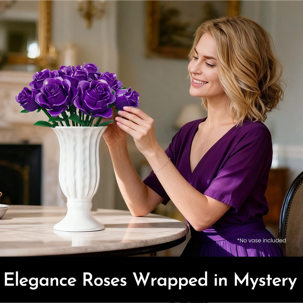 SOOLIO rose bouquet bloom-stages full-bloom highlight lifelike detail