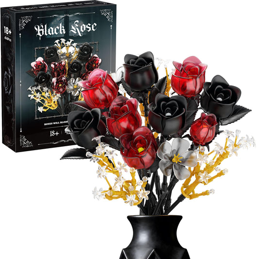 SOOLIO rose bouquet-building-setβgothic floral sculpture for stylish home decor.