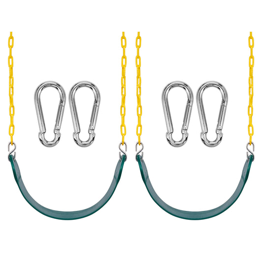 Sorbus heavy duty swing seat with 66-inch rust-resistant chain, ideal for backyard play.