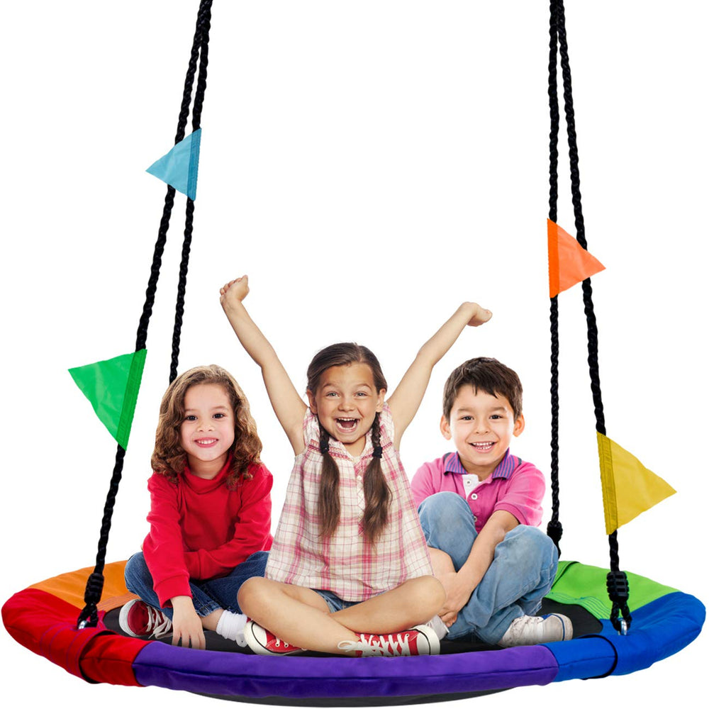 Sorbus saucer tree glider seat ready for backyard play and safe spinning