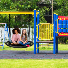 Sorbus Saucer Tree Swing steel frame close-up highlights durability and support