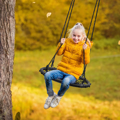 Sorbus saucer tree swing folds and stores away easily.