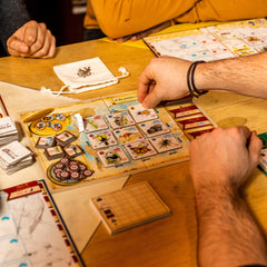 Sorry We Are French watercolor illustrations evoke era charm and immersion.