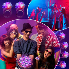Water-resistant design keeps rings ready for outdoor parades, dances, and midnight glow events.