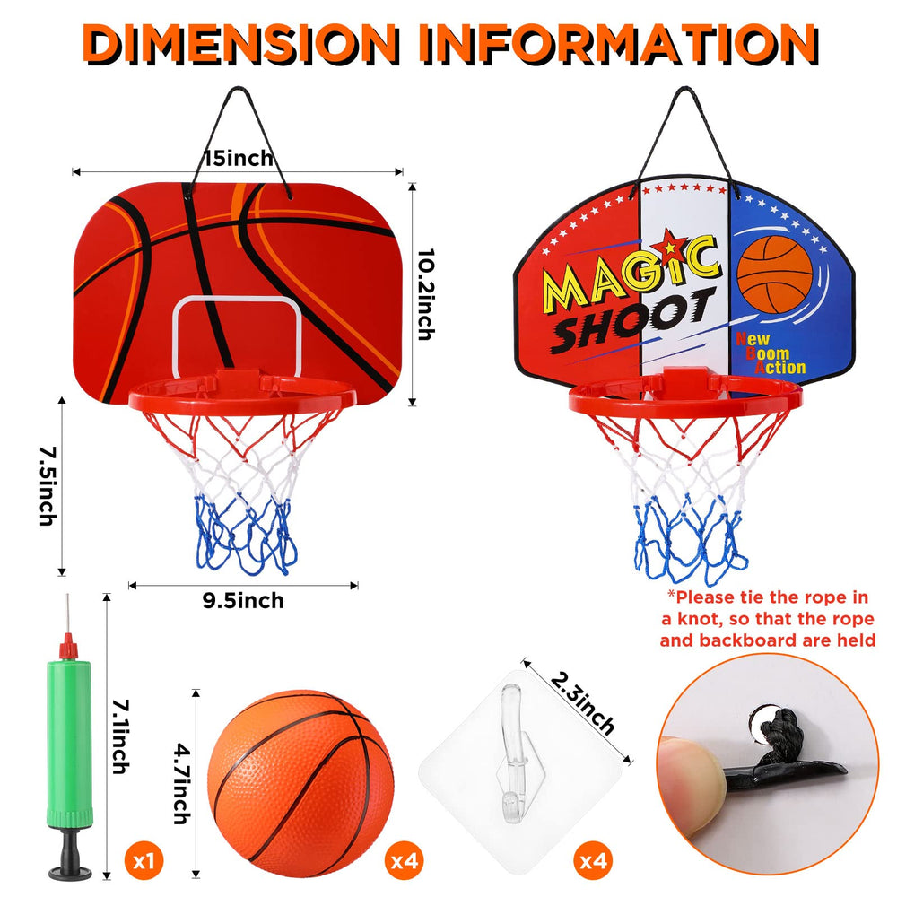 Sosation mini basketball hoop backboard pattern B ideal for dual-wall decor and fun.