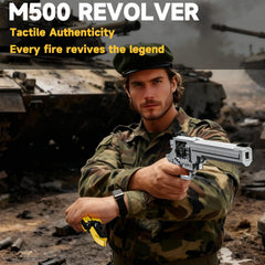Sosuy Building Block Gun detachable magazine showcases authentic loading feature.