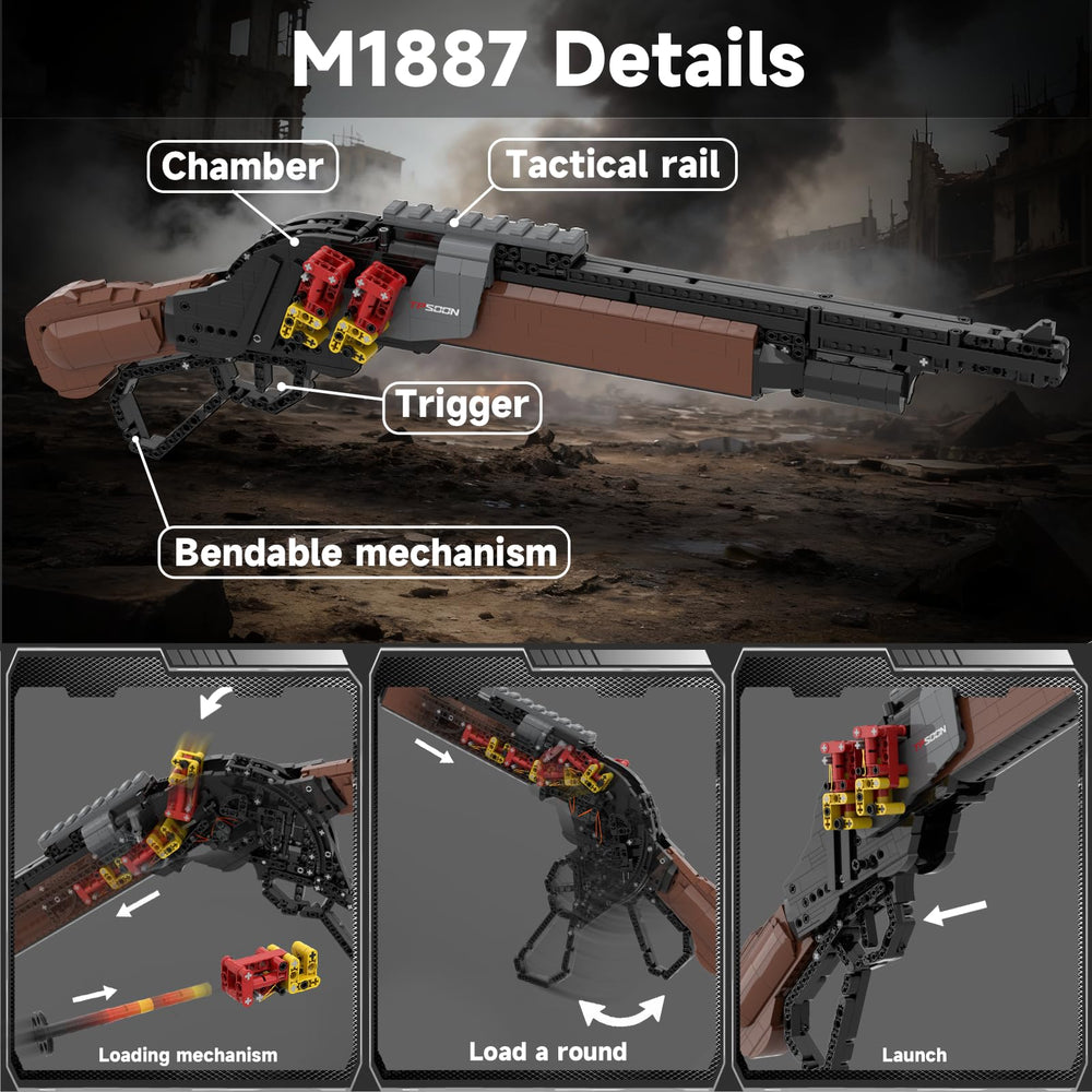 Sosuy M1887 movable slide demonstrates authentic operation during play