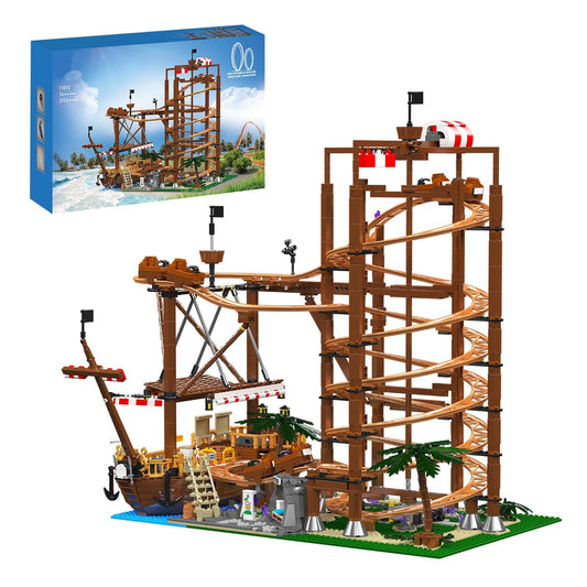 Sosuy Roller-Coaster Building Set with motorized track for immersive play.