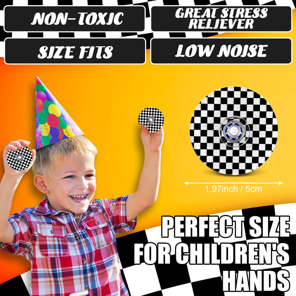 Sotiff black and white checkered spinner pack ideal for fun rewards.