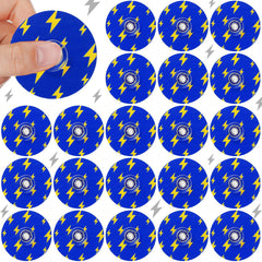 Sotiff blue-golden lightning spinner in hand for focus and stress relief.