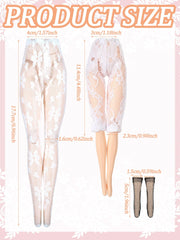 Sotiff doll accessory lace stockings gift-ready for birthdays or holidays.