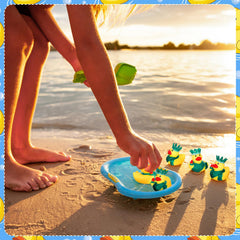 Sotiff yellow bath duck with Statue of Liberty design.