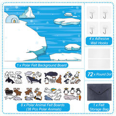 Sotiff pre-cut polar animal figures for reusable Arctic storytelling