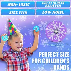 Sotiff snowflake spinner white top view shows portable size