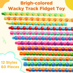 Sotiff wacky track 24 links pivot-lock: adaptable shapes for tactile work.