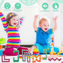 Sotiff Wacky Tracks 60-piece set offers versatile shapes for creative play.