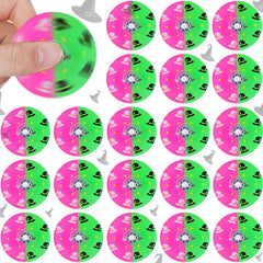 Sotiff witch fidget spinner pink and green side view, durable party favor for celebrations.