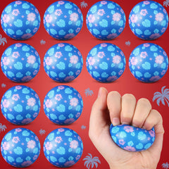 Soulchen blue Hawaii themed stress ball for on the go relief and play.