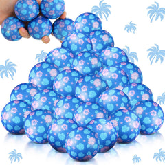 Soulchen blue Hawaiian leaves stress ball for on-the-go stress relief.