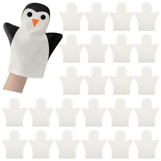 Soulchen DIY cotton hand puppet kit with 24 blank puppets for creative play.