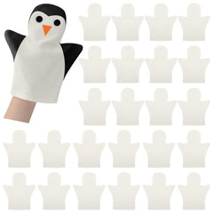 Soulchen DIY cotton hand puppet kit with 24 blank puppets for creative play.