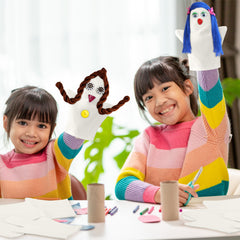 Soulchen family craft night with puppets fosters bonding and creativity.