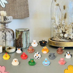 Soulchen flamingo resin miniatures bring tropical flair to planters and shelves.