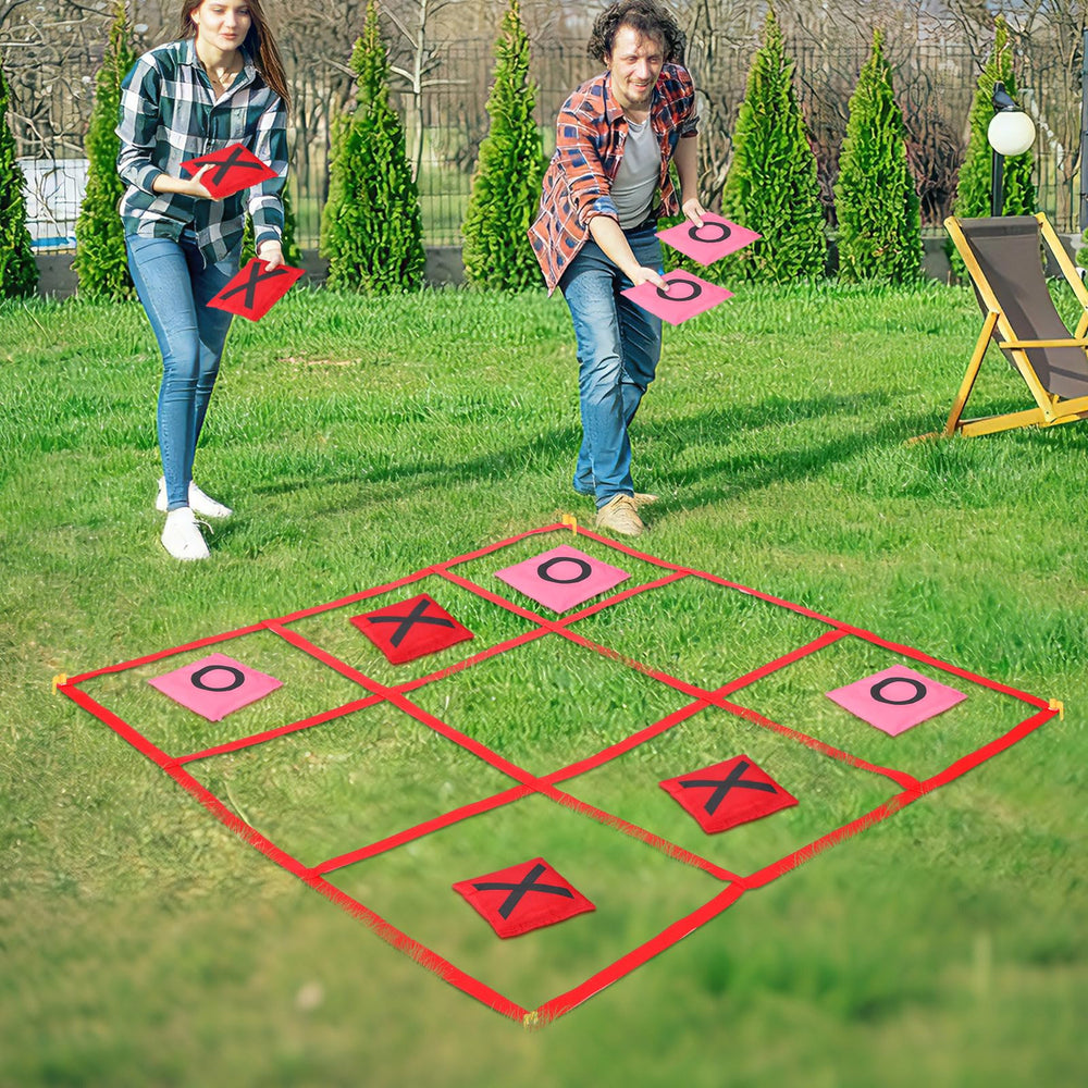 Soulchen giant tic tac toe bean bags designed for durable tossing.