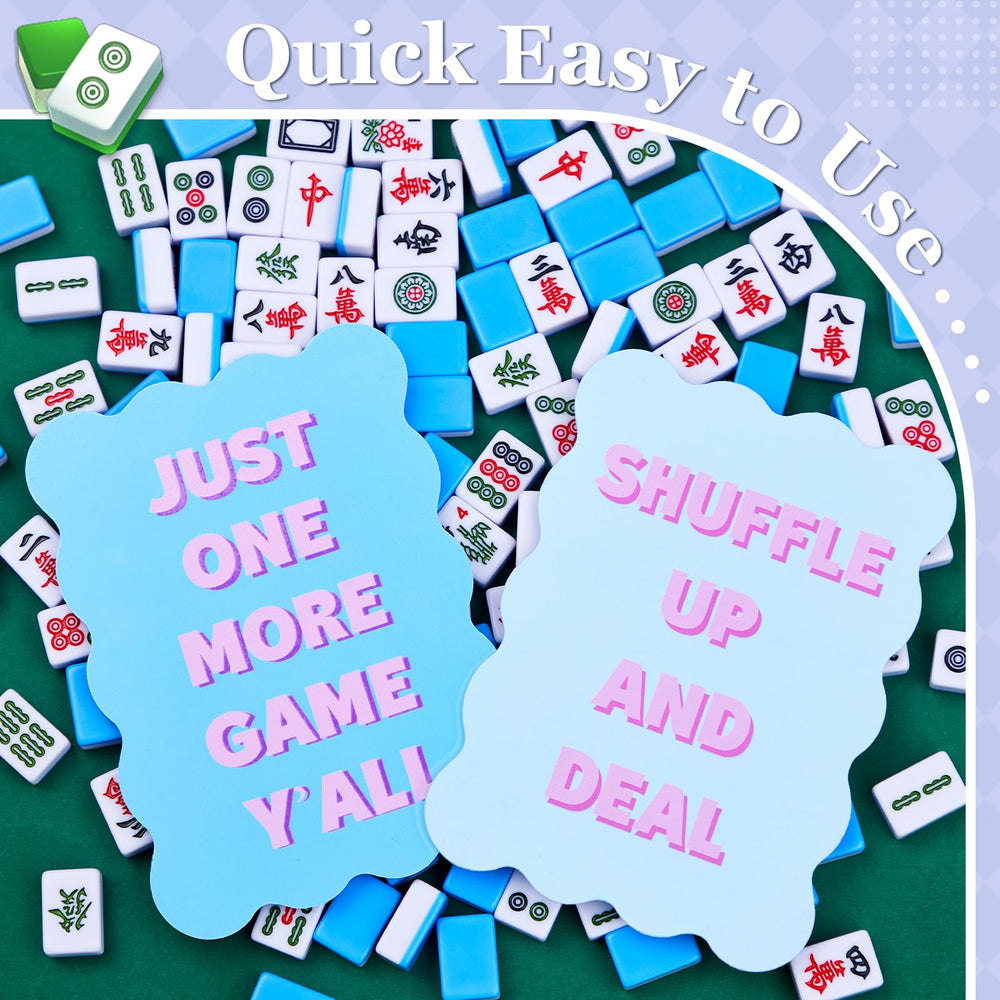 Soulchen Mahjong Shuffler on-the-go design speeds quick shuffles.
