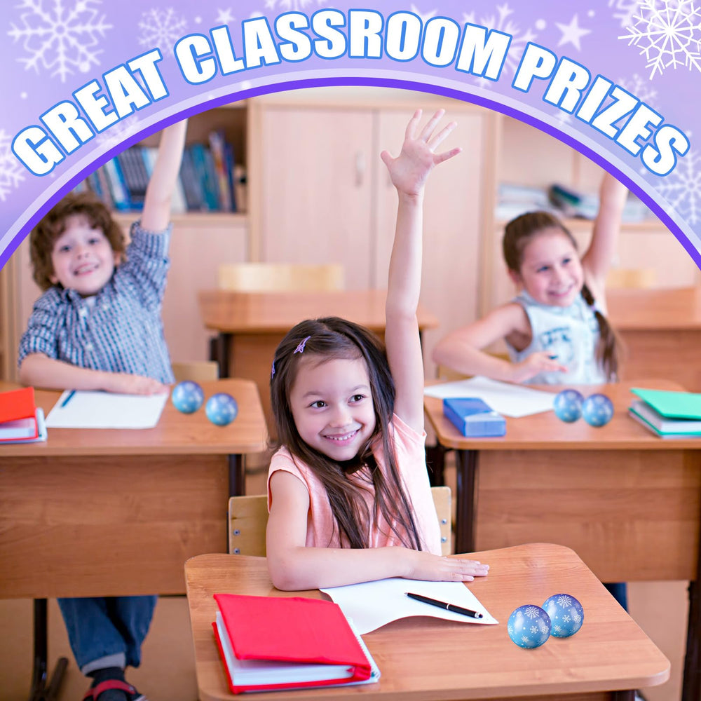 Soulchen snowflake squeeze ball, ideal for quick breaks at work or school.
