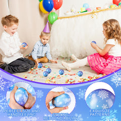 Soulchen snowflake stress relief balls set, versatile party favors for classrooms and homes.