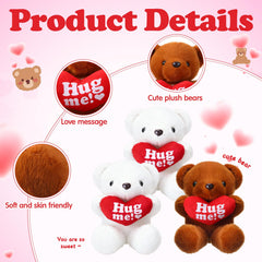 Soulchen heart motif detail highlights red heart on each bear.