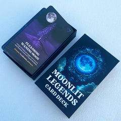 Soulme Moon Phases cards spread showing lunar illustrations for intuitive guidance.
