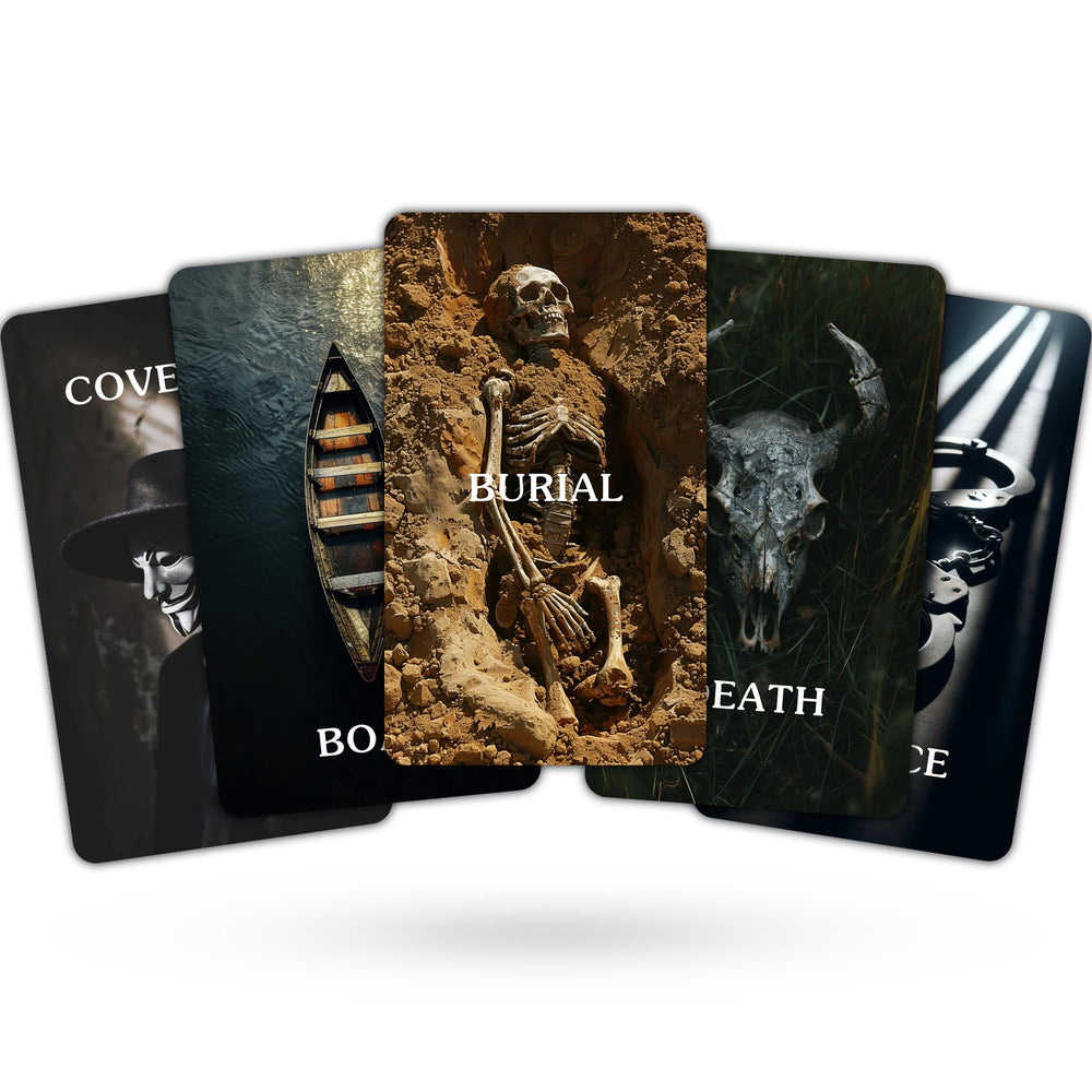 Soulme True Crime Clues hand deck, easy to handle for beginners exploring investigations.