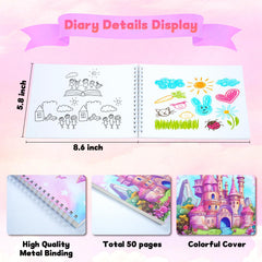 Souroyea journal with a 6x8 inch notebook for doodling and storytelling.