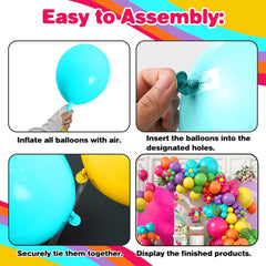 Sowide 12in blue balloons add cheerful texture to garlands.