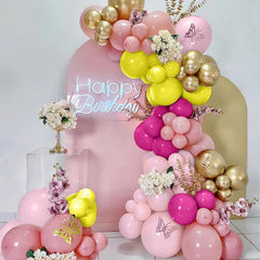 Sowide birthday party decorations using 60 latex balloons for bright setups.