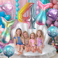 Sowide sea shell balloon 20inch blue adds coastal charm and color variety.