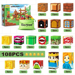 Soyee 108pcs magnetic blocks portable travel kit makes learning on the go.