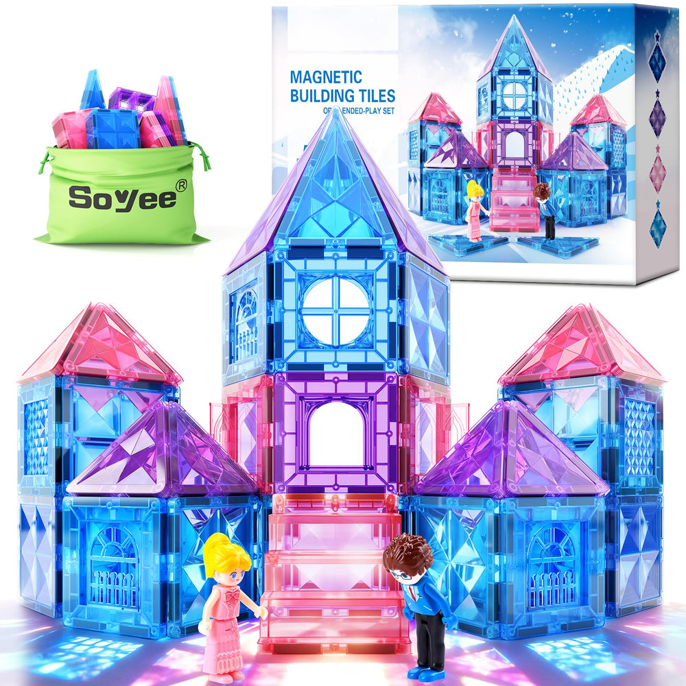 Soyee Diamond magnetic blocks spark princess-world imagination for at-home pretend play