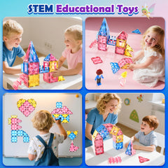 Soyee Diamond Magnetic Tiles diamond towers inspire imaginative height and storytelling.