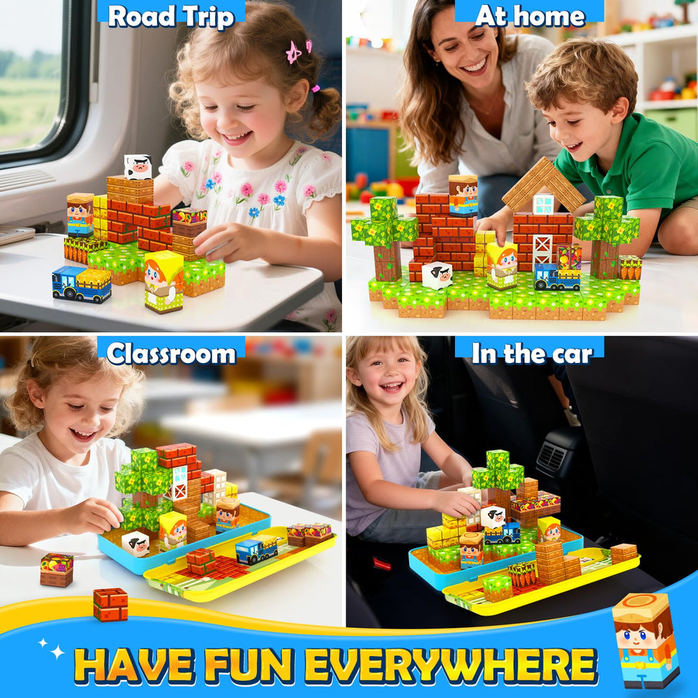 Soyee magnetic blocks durable materials: wear-resistant tiles built to withstand active play.