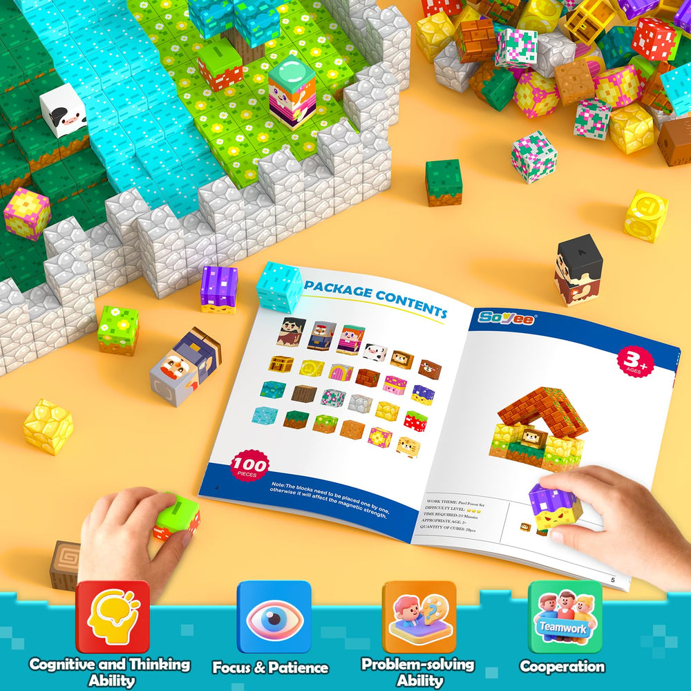 Soyee Forest tiger figure adds dynamic play and connector practice.