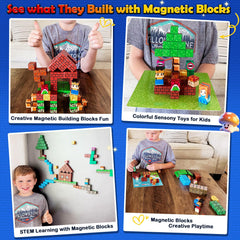 Soyee Magnetic Blocks wall blocks enable modular design for problem solving.