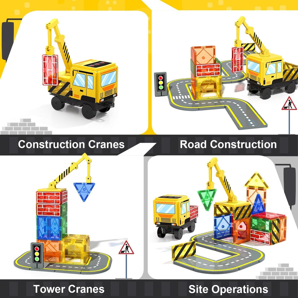 Soyee magnetic-tiles ABS plastic ensures durable, safe construction