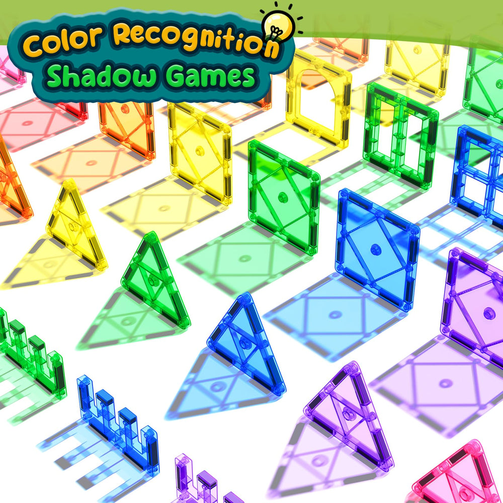 Soyee Magnetic Tiles encourage open-ended play and creative problem solving.