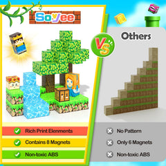 Soyee safe ABS blocks with rounded edges for worry-free play.