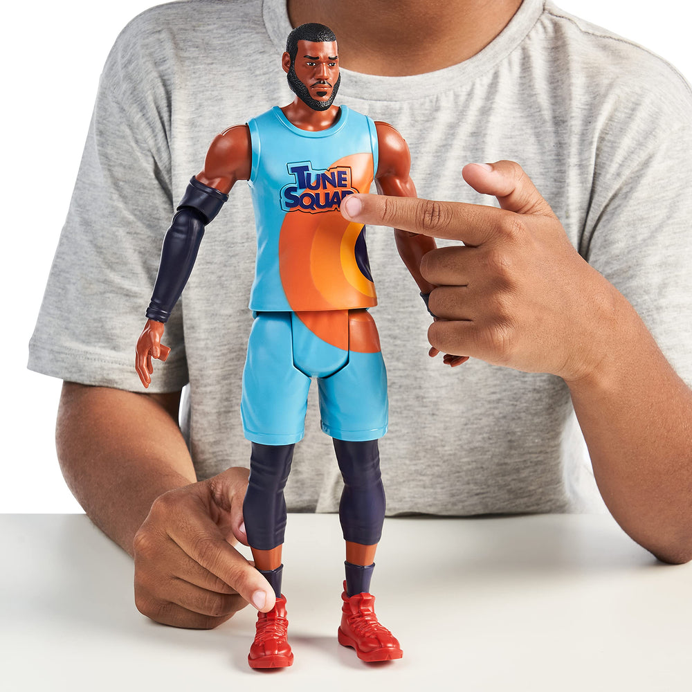 Space Jam Lebron James figure with four attachable accessories for added playability