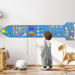 Spacocld Rocket wall panel set with five frames for hands on, screen free exploration
